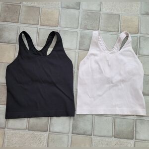 DSG Girls' Momentum Shelf Tank 2.0 Black And White Size XL (16)